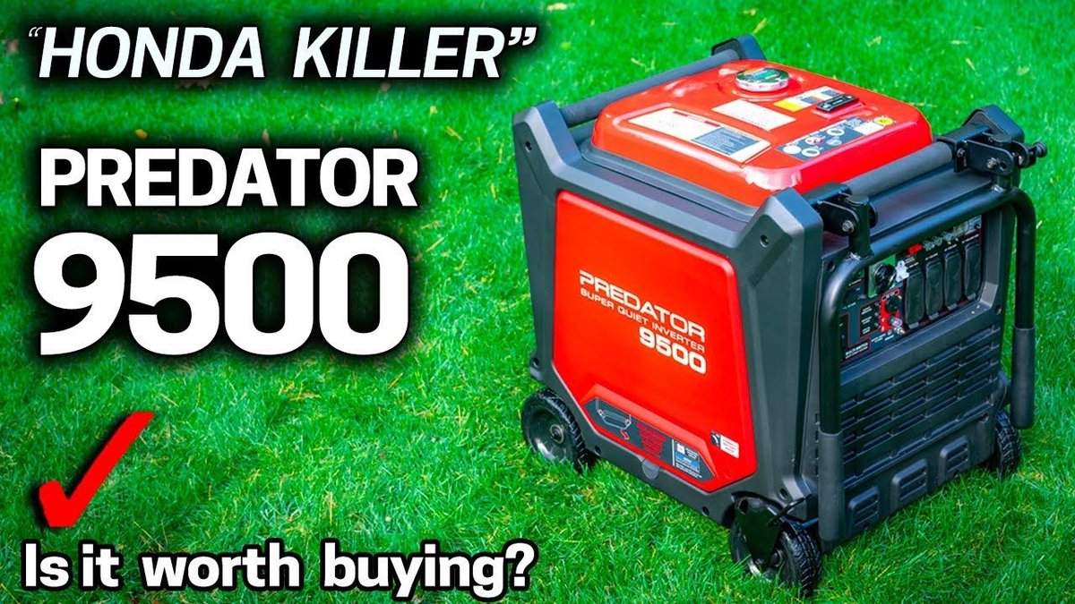 Predator 9500 Generator Specifications and Technical Data Overview